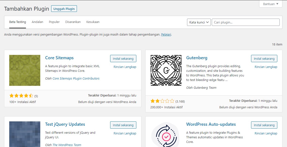 Cara Install Plugin di wordpress
