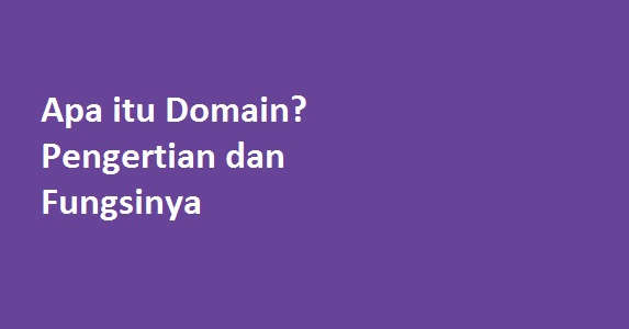 Apa itu Domain? Pengertian dan Fungsinya